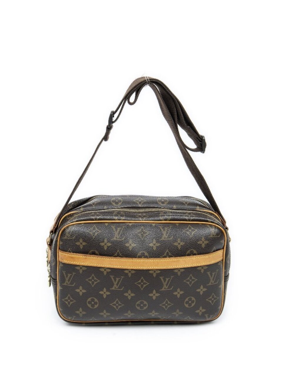 Louis Vuitton Reporter Brown Monogram Canvas Messenger Bag